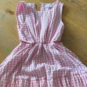 Pink Gingham Kids Dress